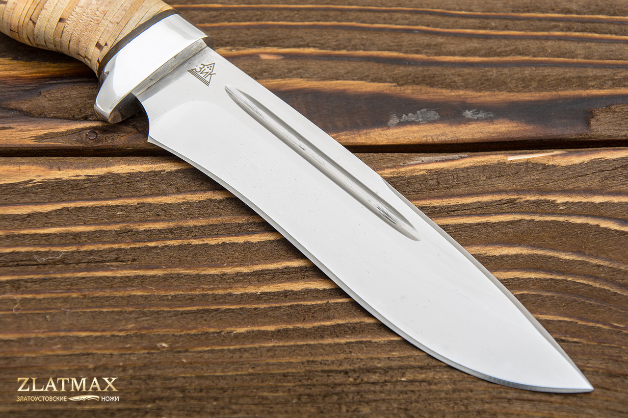 Нож Кондор-2 (95Х18, Наборная береста, Алюминий)