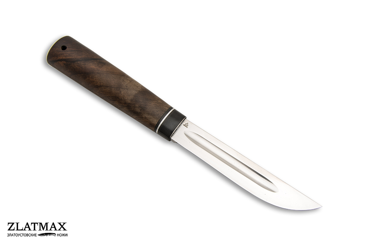 Нож Якут большой (95Х18, Орех, Текстолит)