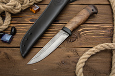 Нож Лесной (Х12МФ, Орех, Текстолит)