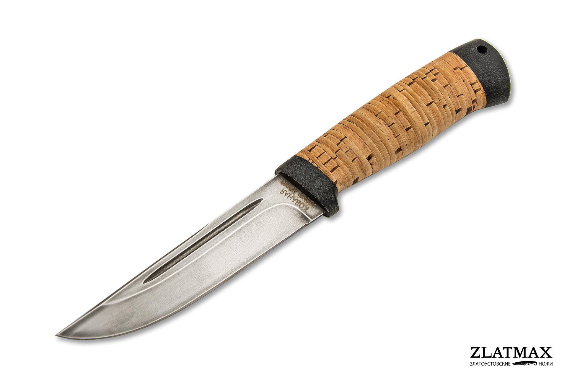 Нож Куница-2 (Х12МФ, Наборная береста, Текстолит)