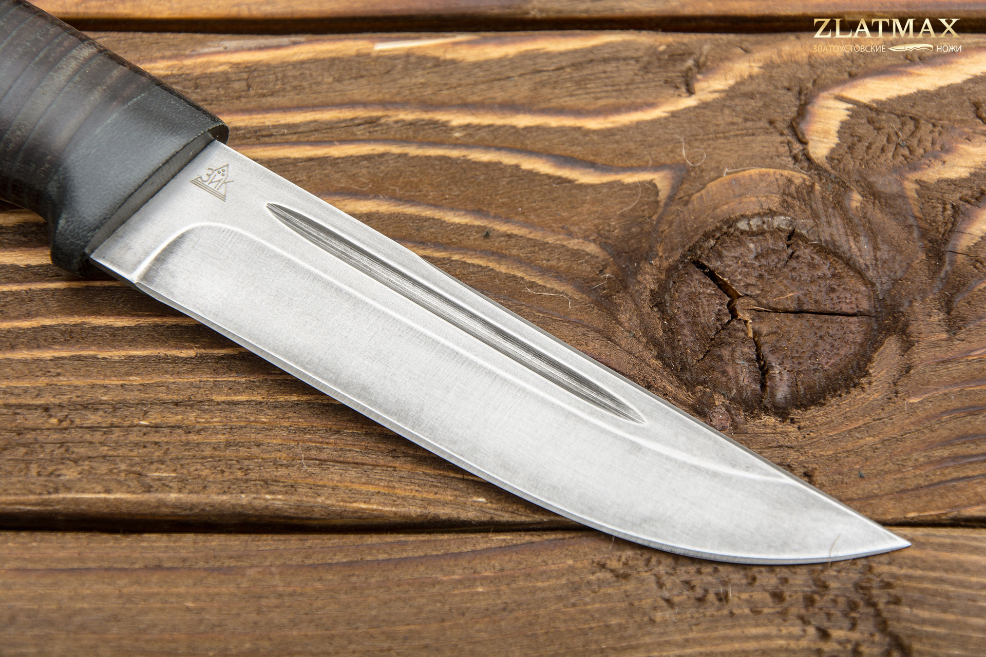 Нож Куница-2 (Х12МФ, Наборная кожа, Текстолит)