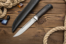 Нож Финка Тайга (Х12МФ, Граб, Алюминий)