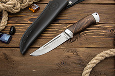Нож Куница-2 (Х12МФ, Орех, Алюминий)