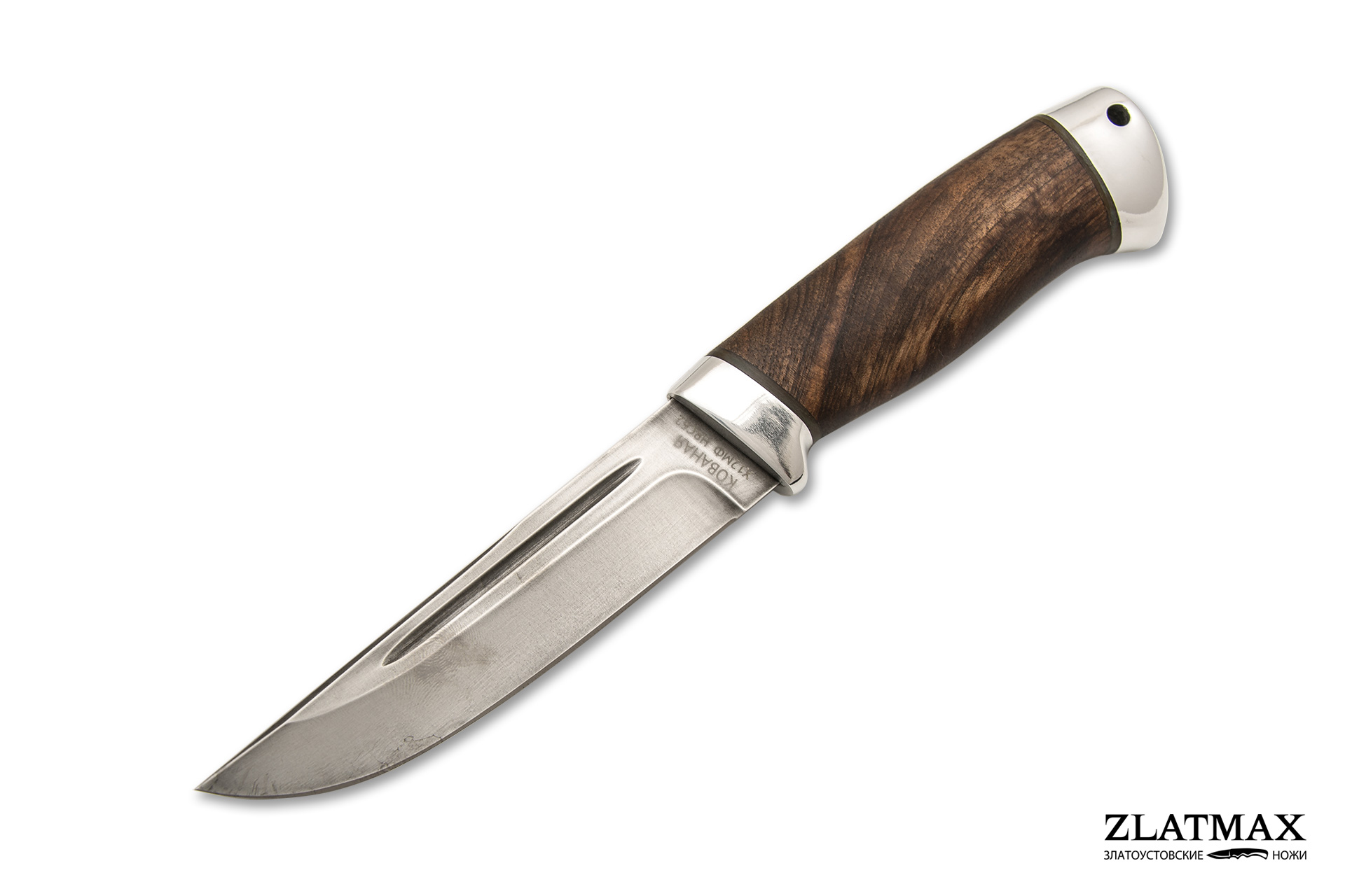 Нож Куница-2 (Х12МФ, Орех, Алюминий)