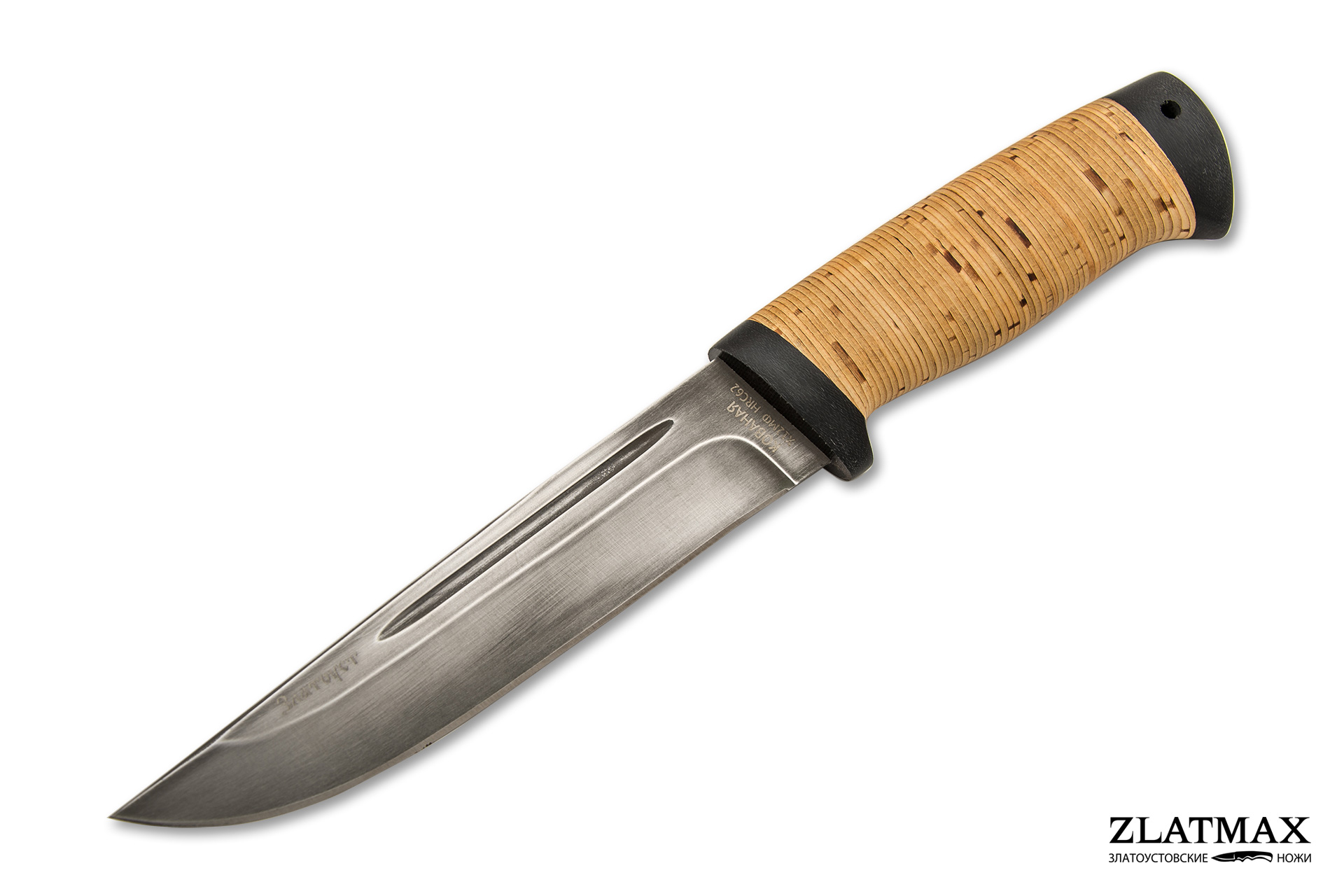 Нож Куница (Х12МФ, Наборная береста, Текстолит)