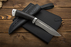 Нож Кондор-2 (Х12МФ, Граб, Алюминий, Авторское травление)