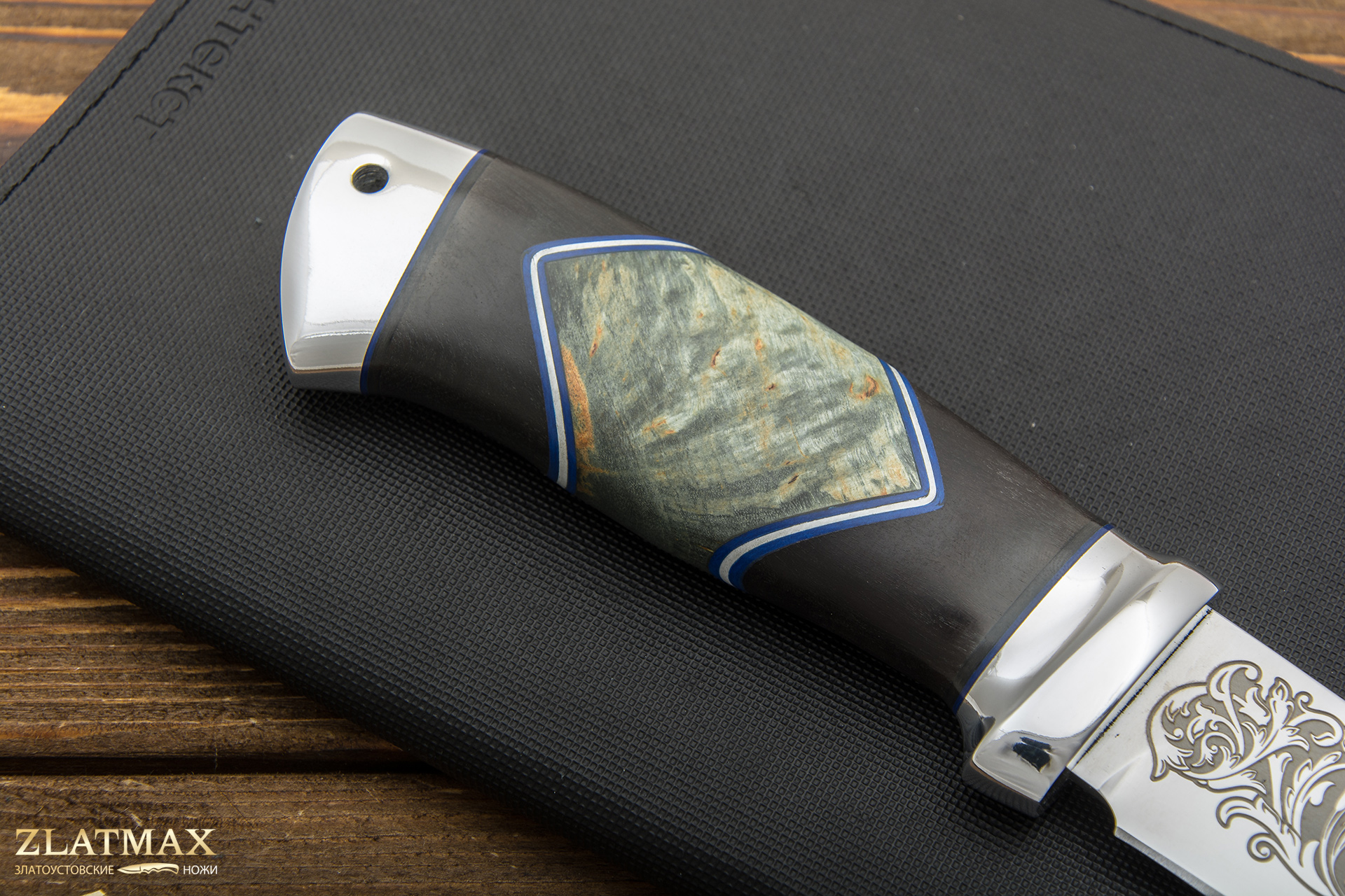 Нож Сайга (95Х18, Комбинированная люкс, Алюминий)