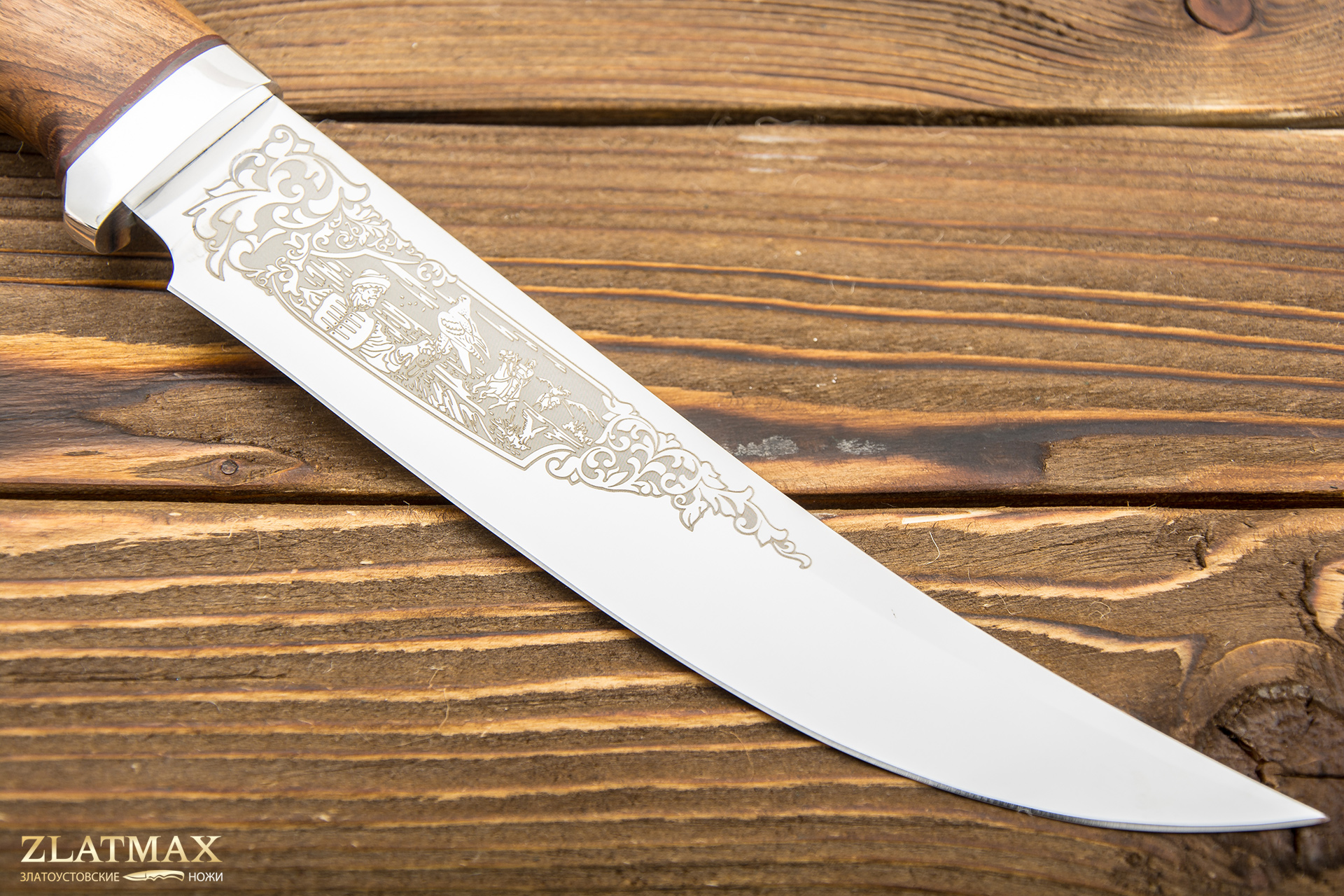 Нож Бивень (95Х18, Орех, Алюминий)