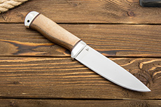 Нож Шашлычок (95Х18, Орех, Алюминий)