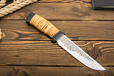 Нож Сайга (95Х18, Наборная береста, Текстолит)