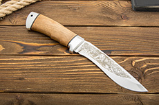 Нож Морской волк (95Х18, Орех, Алюминий)