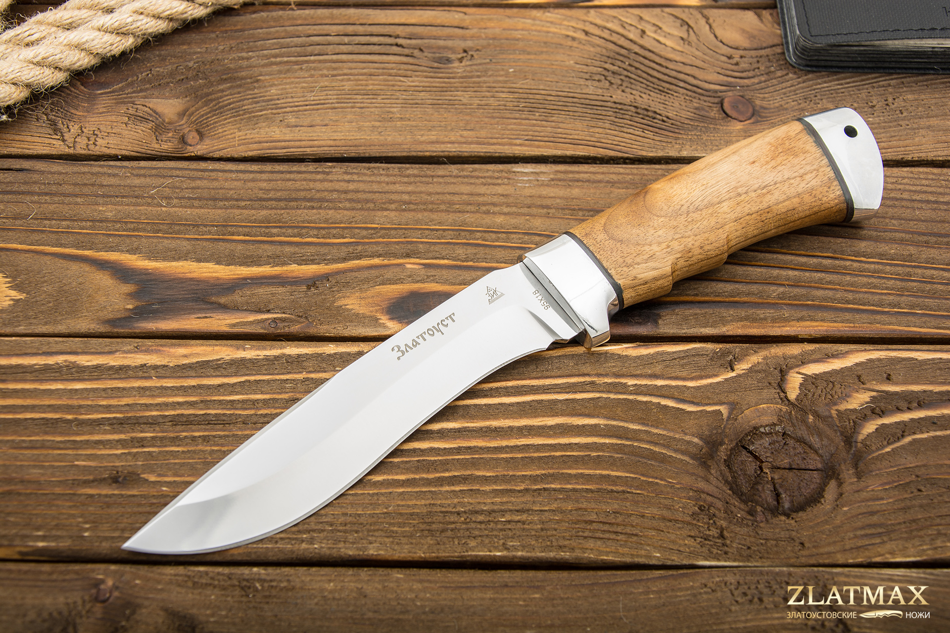 Нож Морской волк (95Х18, Орех, Алюминий)