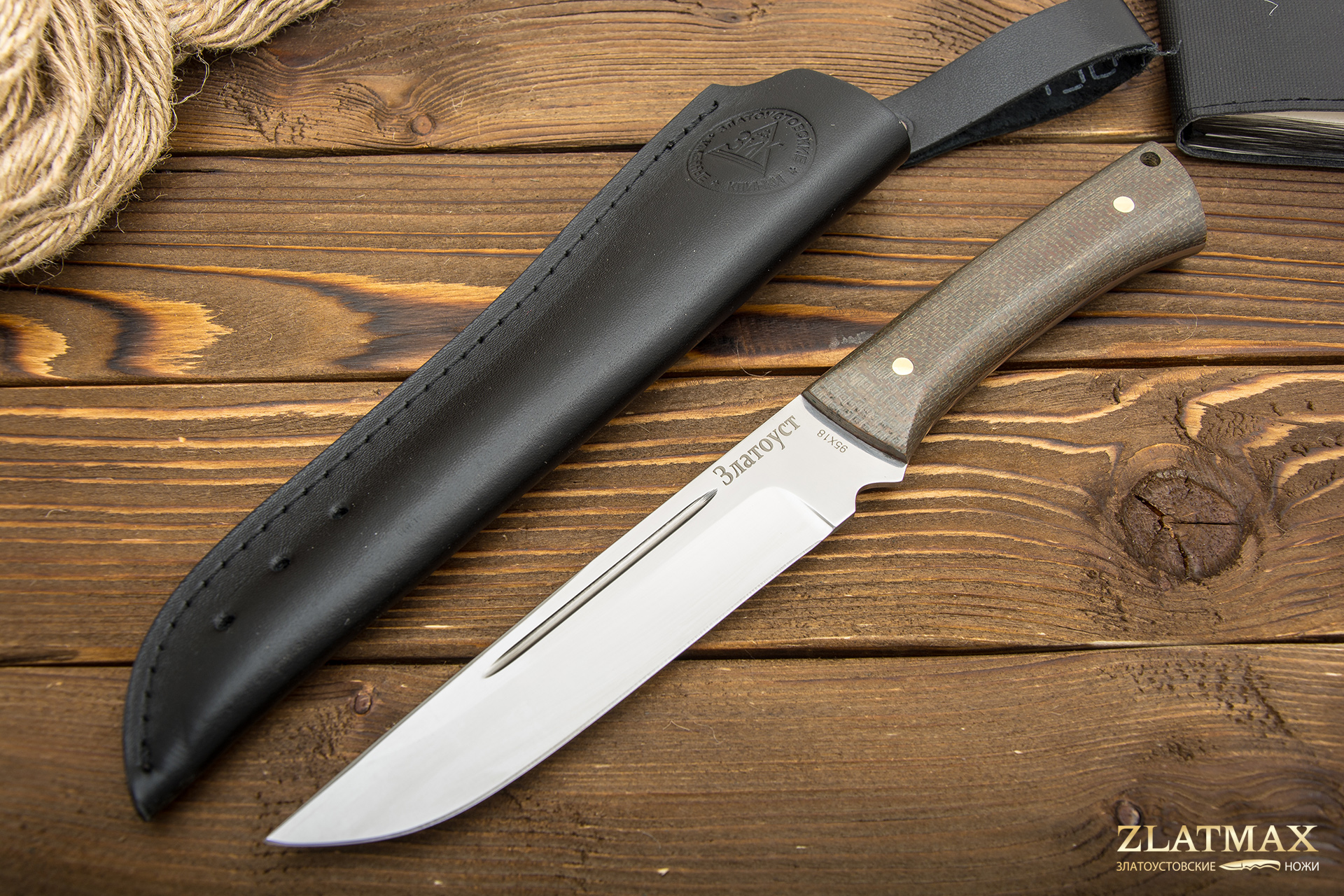 Нож Куница-1 (95Х18, Накладки текстолит) фото-01