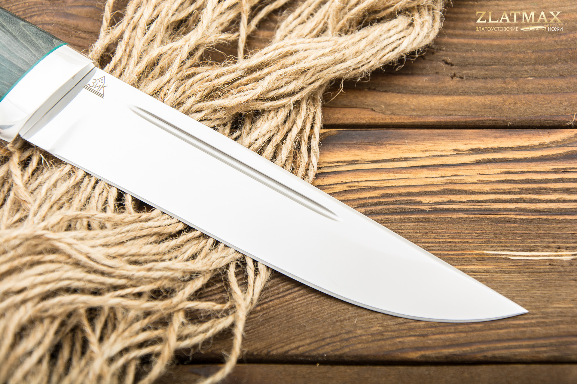 Нож Куница (ELMAX, Стабилизированная древесина, Алюминий)