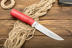 Нож Лесной (ELMAX, Стабилизированная карельская береза, Алюминий)