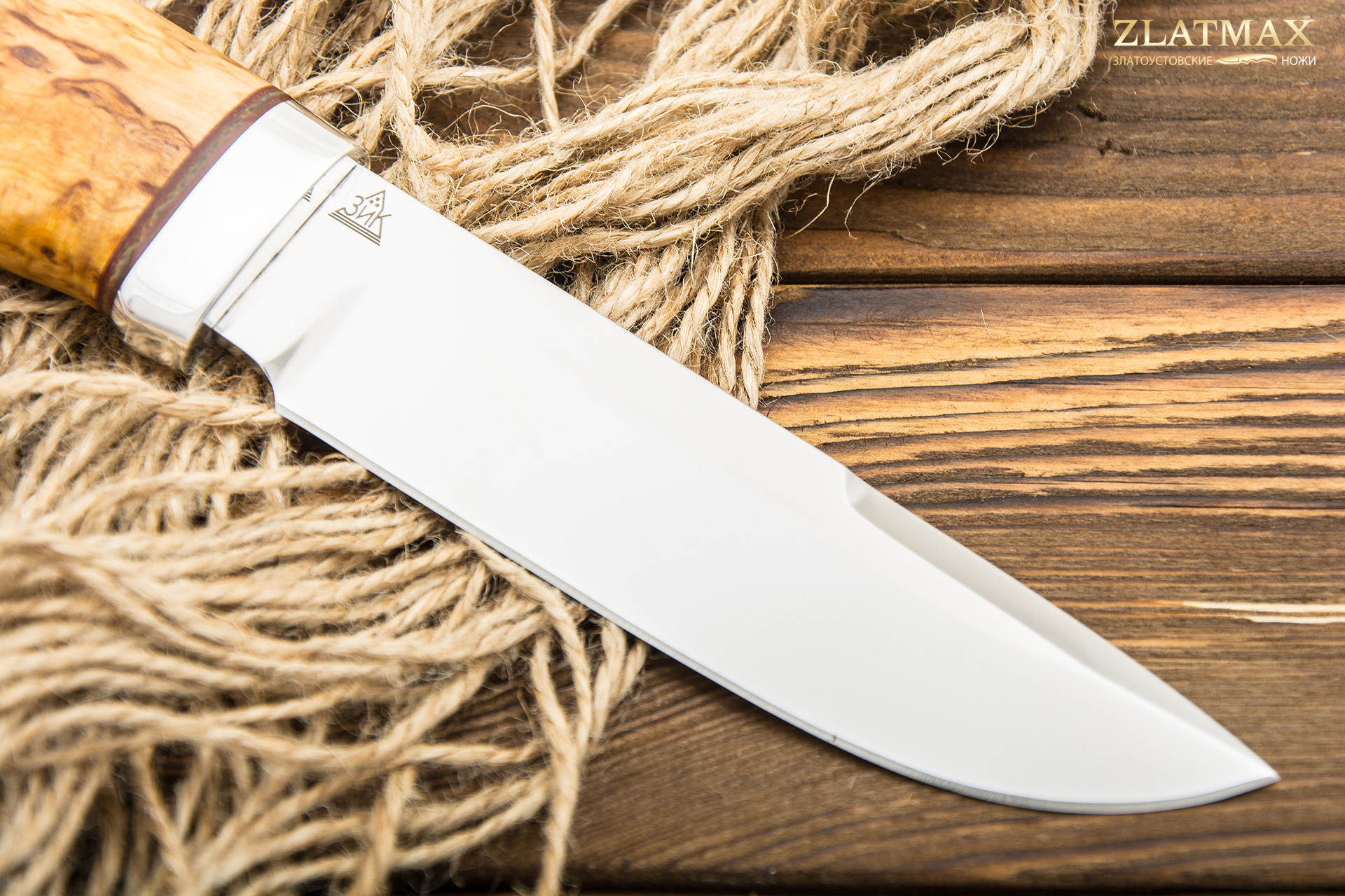 Нож Путный (ELMAX, Стабилизированная карельская береза, Алюминий)