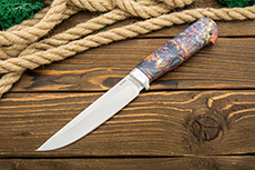 Нож Лесной (ELMAX, Стабилизированная древесина, Алюминий)