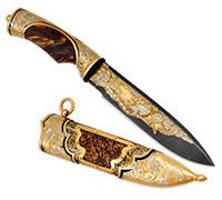 Подарочный нож Fox-2 украшенный