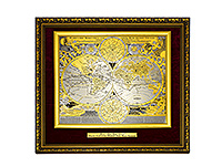 Панно «Карта известного мира Иоганна Баптиста Гоманна»