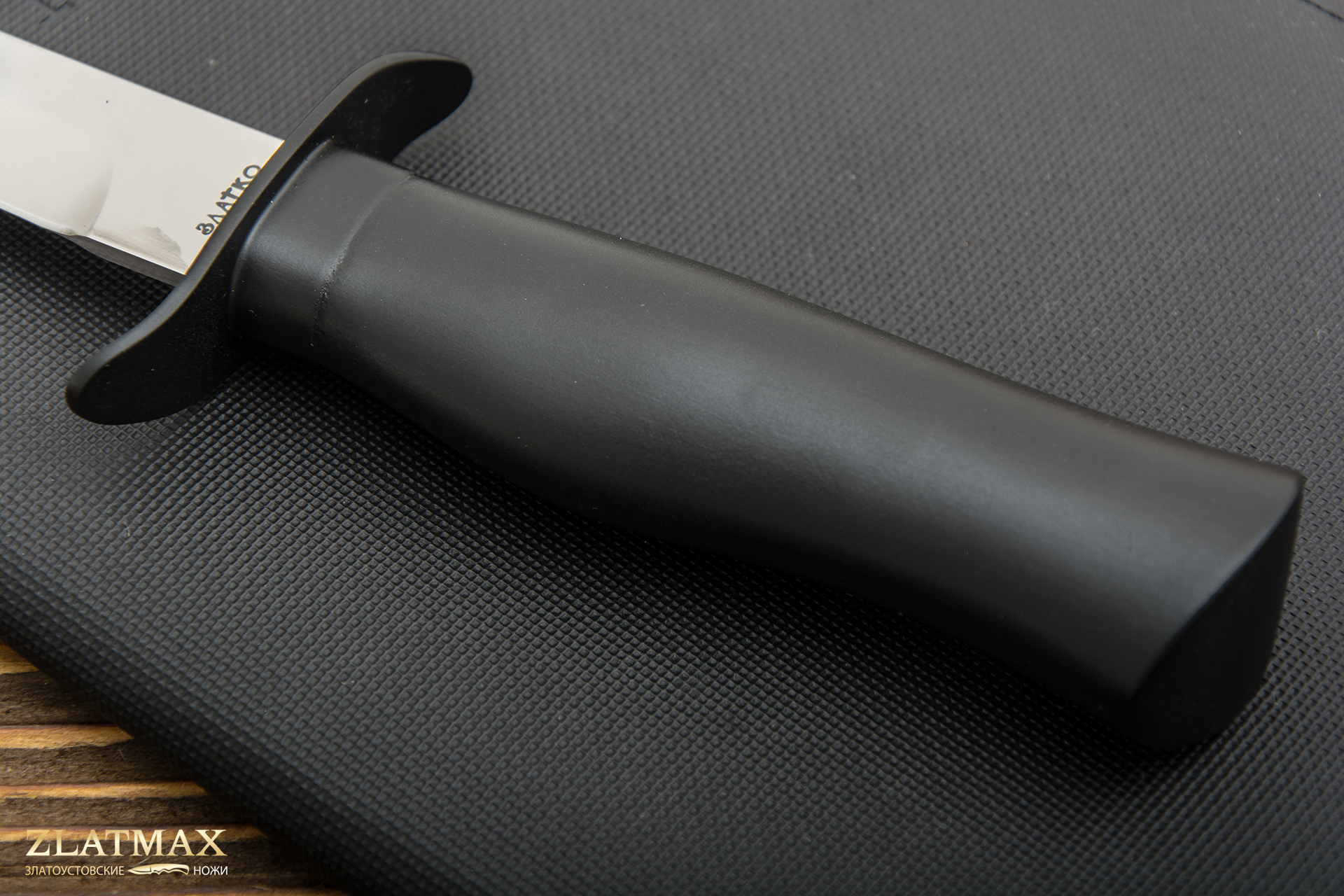 Нож Офицерский Чёрный-ДН (100Х13М, Орех + полимерное покрытие, Металлический)
