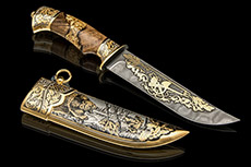 Охотничий нож Н5 подарочный «Степное золото» в Саратове