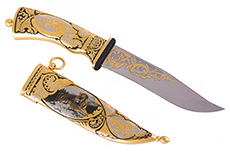 Подарочный нож ЦМ Тигр в Чебоксарах