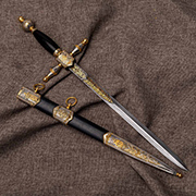 Кортики купить в Казани: Кортик Адмиральский (Дамаск ZD-0803, Граб, Золочение)