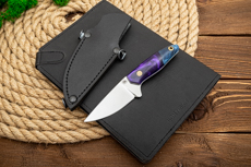 Шейный нож купить в Москве: Нож шейный Коготок (AUS10Co, Гибрид стаб. кап клена)