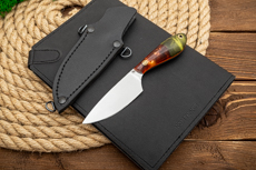 Ножи из стали VG-10 купить в Перми: Нож Шейник (VG-10, Гибрид стаб. кап клена)