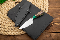 Ножи из стали VG-10 купить в Перми: Нож Шейник v1 (VG-10, Гибрид стаб. кап клена)