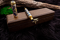 Дорогие подарки купить в Челябинске: Подарочная ручка с синими фианитами