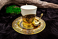 Дорогие подарки купить в Челябинске: Кофейная пара малая подарочная "Герб РФ"