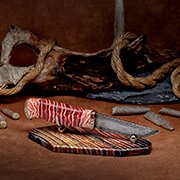 Категория ножей купить в Владивостоке: Нож коллекционный Дыхание Марса (Дамаск, Композит)