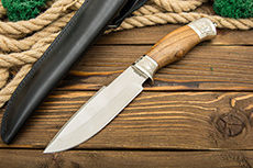 Нож Горностай (100Х13М, Орех, Металлический)