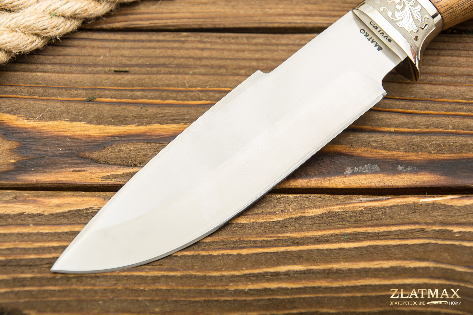 Нож Горностай (100Х13М, Орех, Металлический)