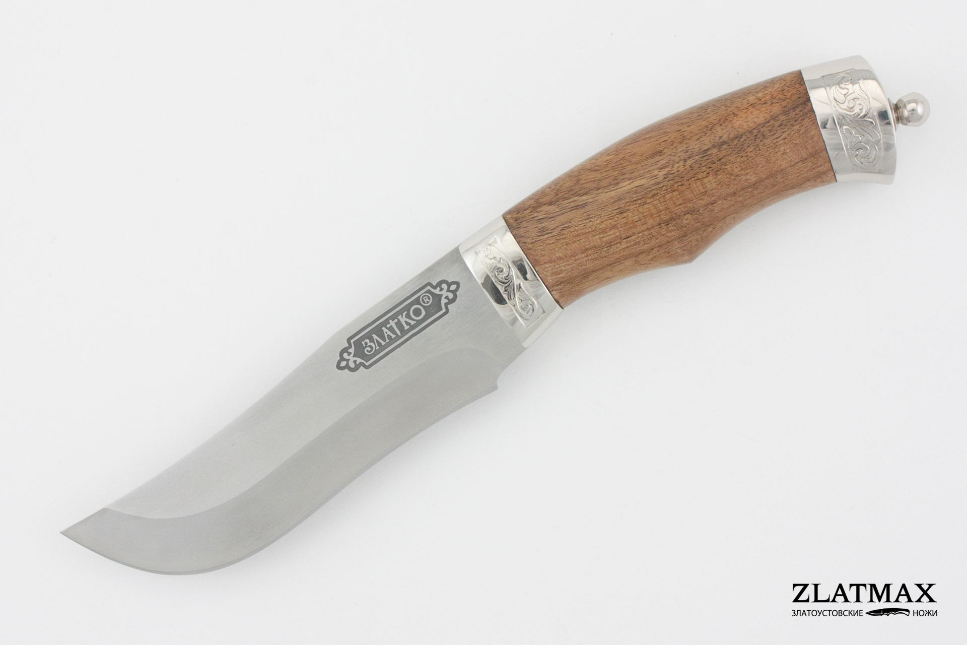 Нож Хищник (100Х13М, Орех, Металлический)
