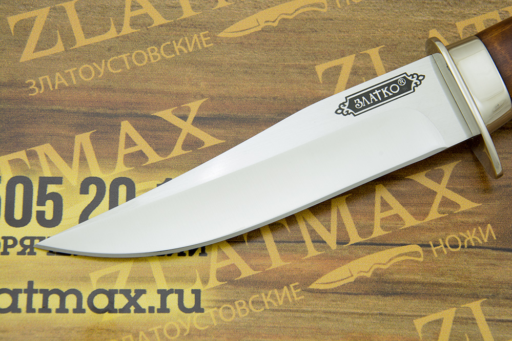 Нож Гвардейский (100Х13М, Берёзовый кап, Металлический)