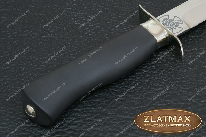 Нож Офицерский (100Х13М, Орех + полимерное покрытие, Металлический)