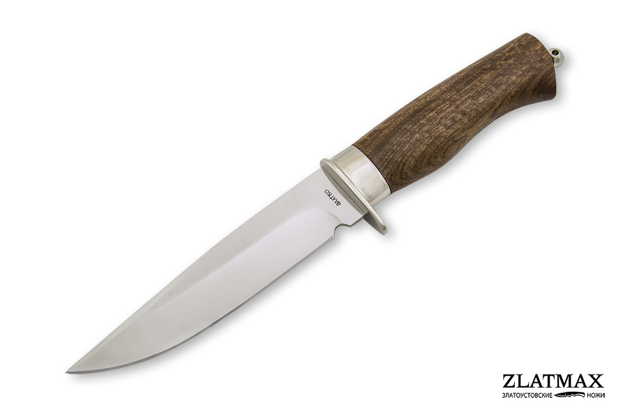 Нож Бекас-1 (100Х13М, Орех, Металлический) фото-01