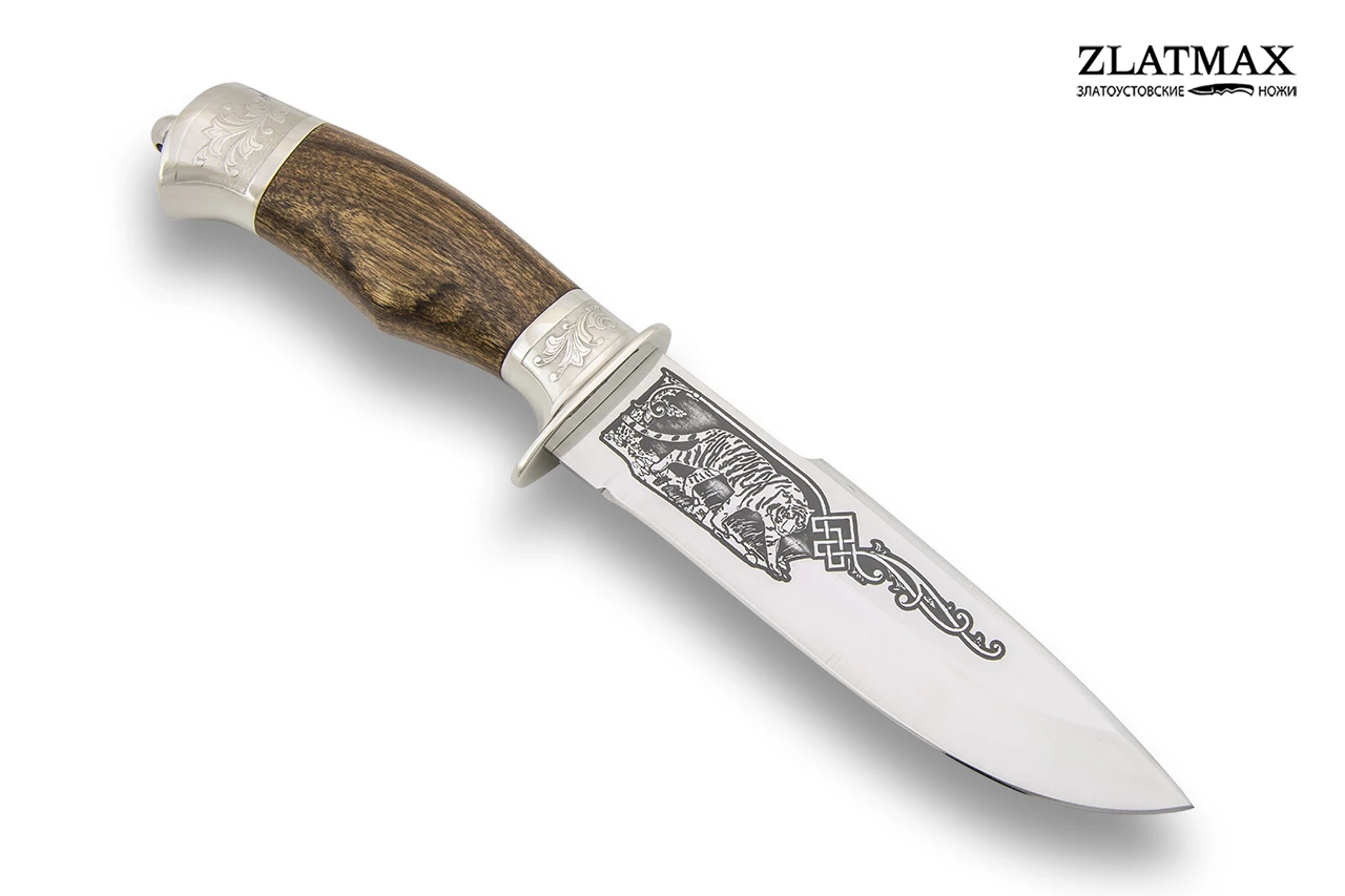 Нож Горностай-1 (100Х13М, Орех, Металлический) купить по цене 4100 руб