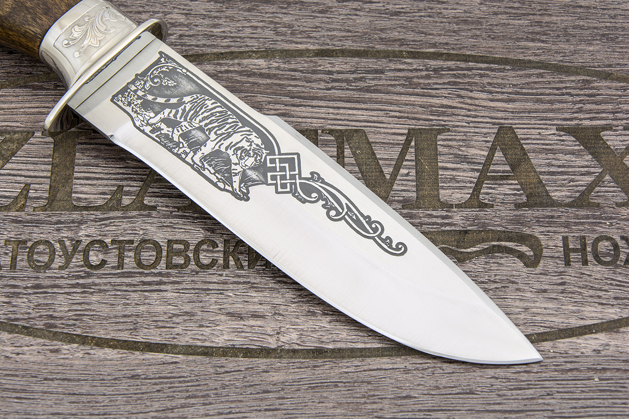 Нож Горностай-1 (100Х13М, Орех, Металлический)