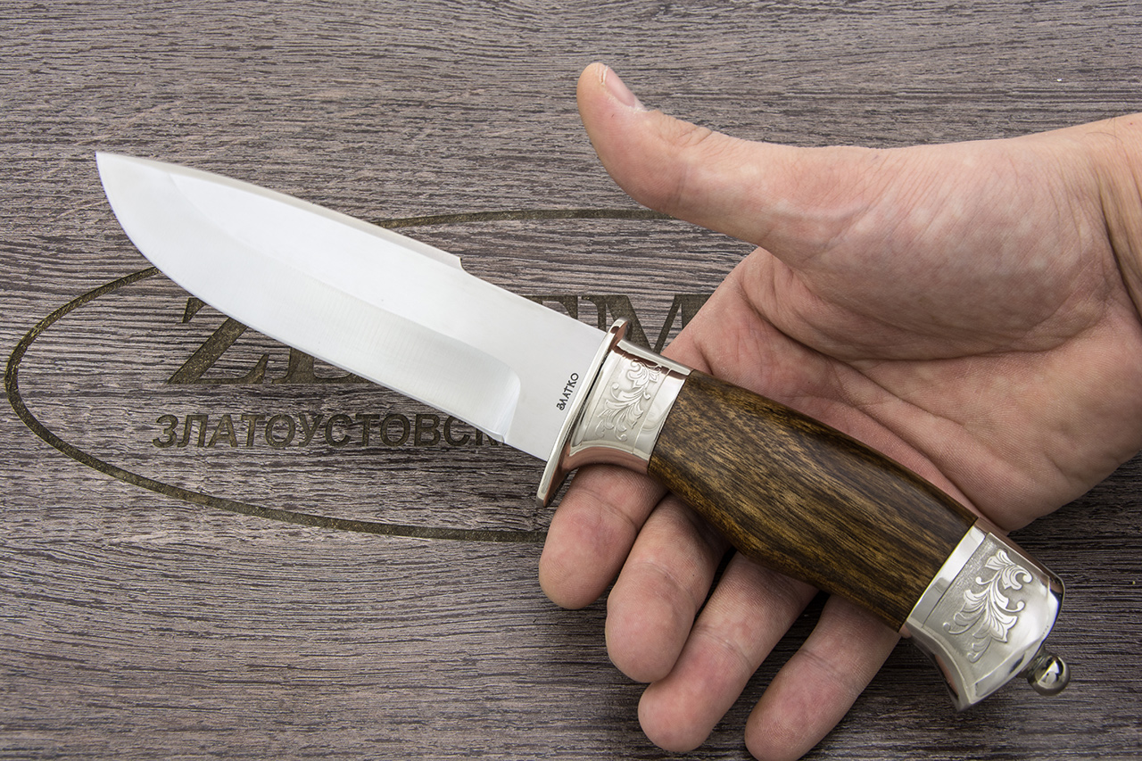 Нож Горностай-1 (100Х13М, Орех, Металлический)