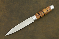 Нож Шилка (100Х13М, Берёзовый кап, Металлический)