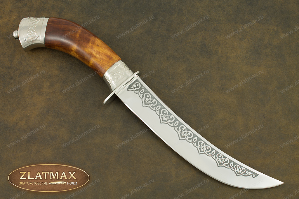Нож Батыр (100Х13М, Берёзовый кап, Металлический)