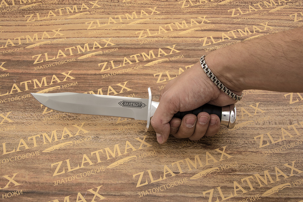 Нож Патриот (100Х13М, Орех + полимерное покрытие, Металлический)