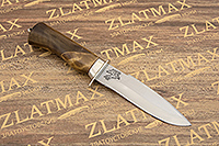 Нож Бобр-1 (100Х13М, Берёзовый кап, Металлический)