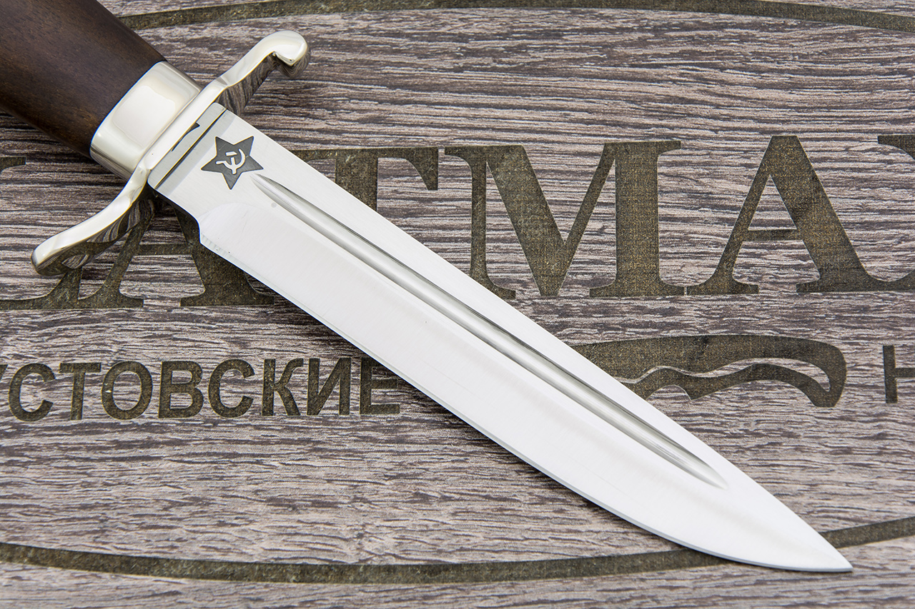 Нож Финка НКВД (100Х13М, Орех, Металлический)