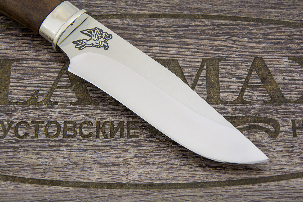 Нож Кречет (100Х13М, Орех, Металлический)