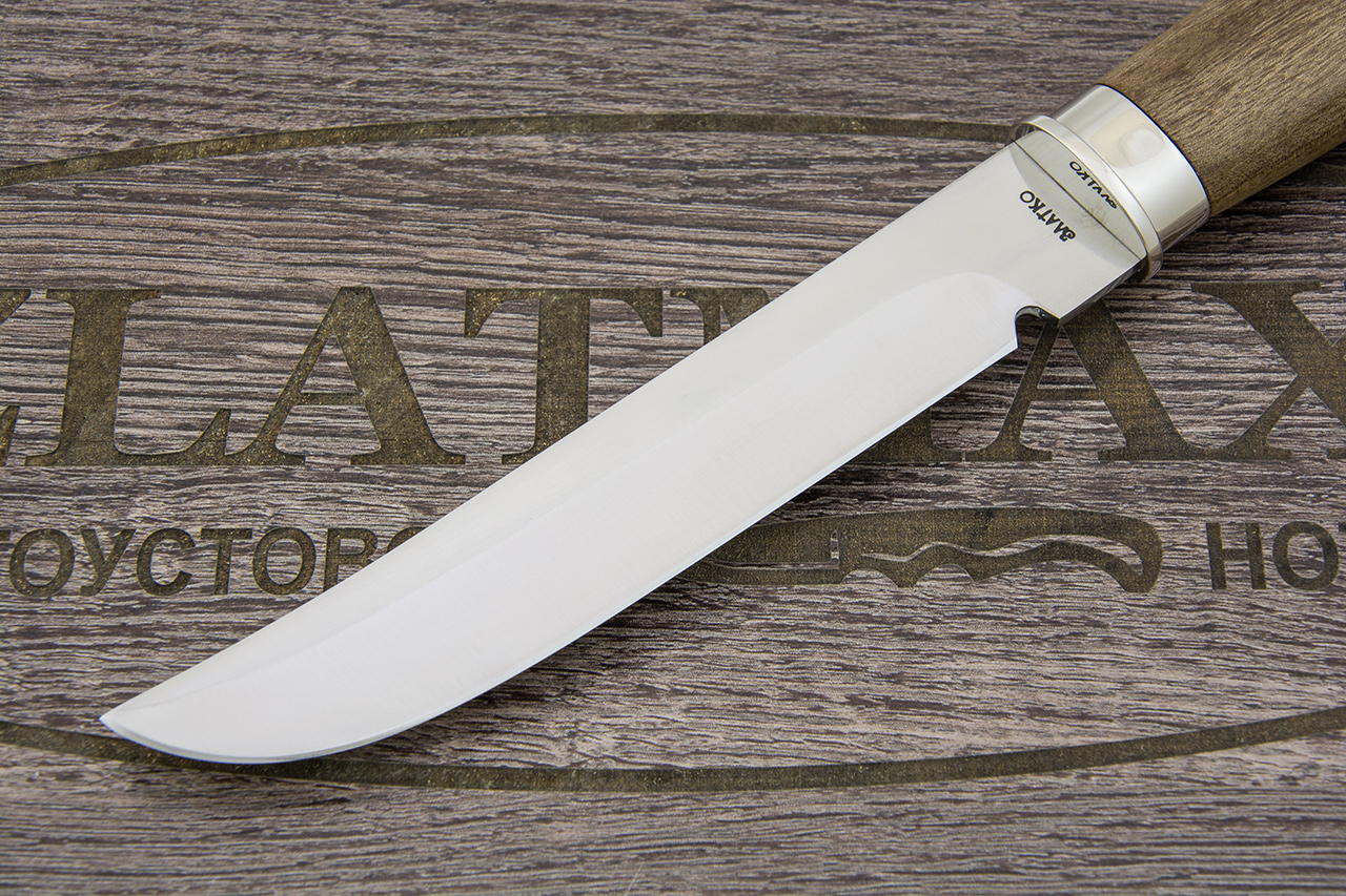 Нож Фугу (100Х13М, Орех, Металлический)