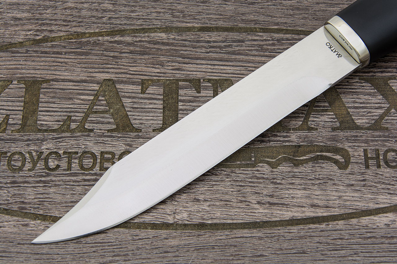 Нож Армейский (100Х13М, Орех + полимерное покрытие, Металлический)